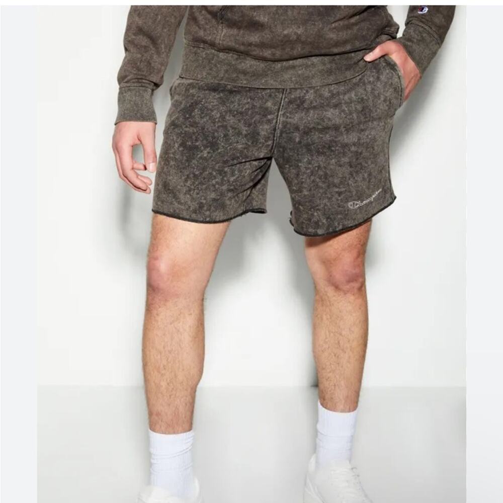 Champion Acid Wash Champion Logo Shorts 6in Size Medium